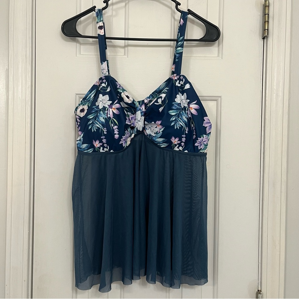 SHEIN Floral Print Swim Dress XL - Picture 3 of 11